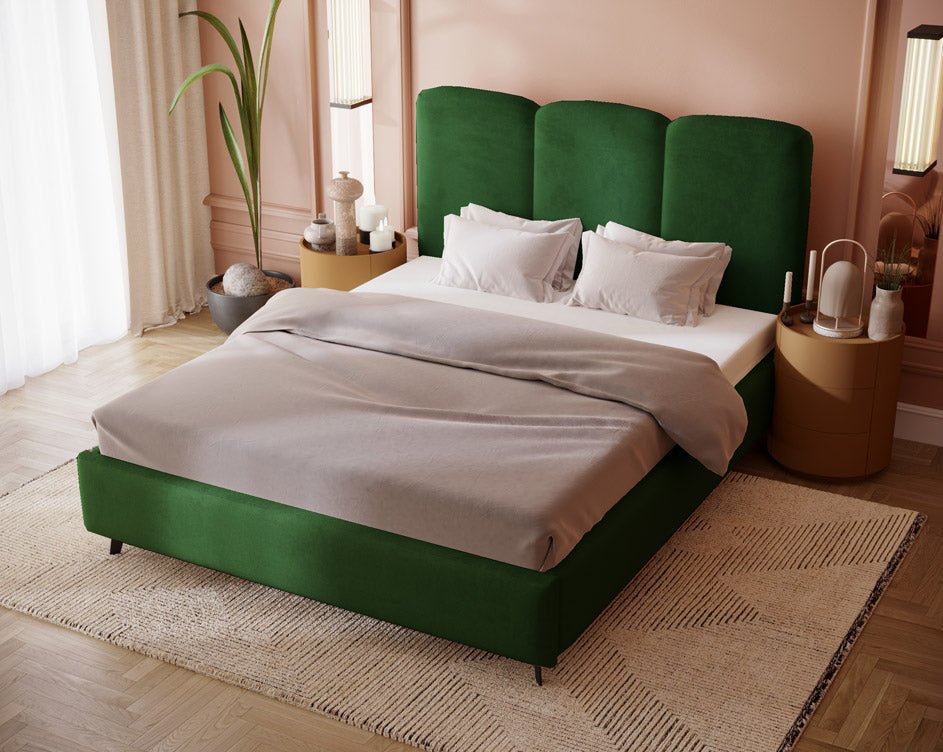 Luxusbetten24 Designer Polsterbett Mirella Samt Ohne Stauraum Modern