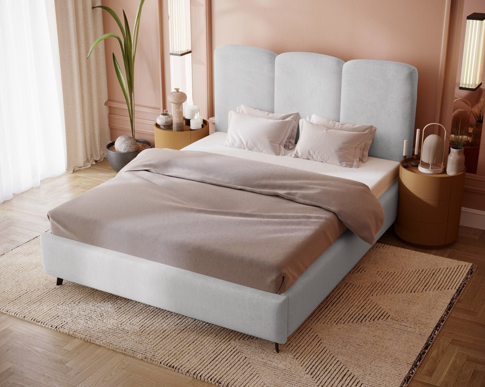 Luxusbetten24 Designer Polsterbett Mirella Samt Ohne Stauraum Modern