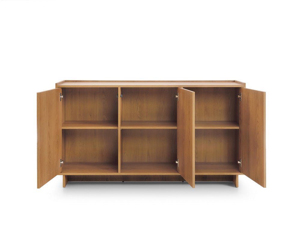 Luxusbetten24 Designer Kommode Kiyora III Japandi Massivholz 180 cm