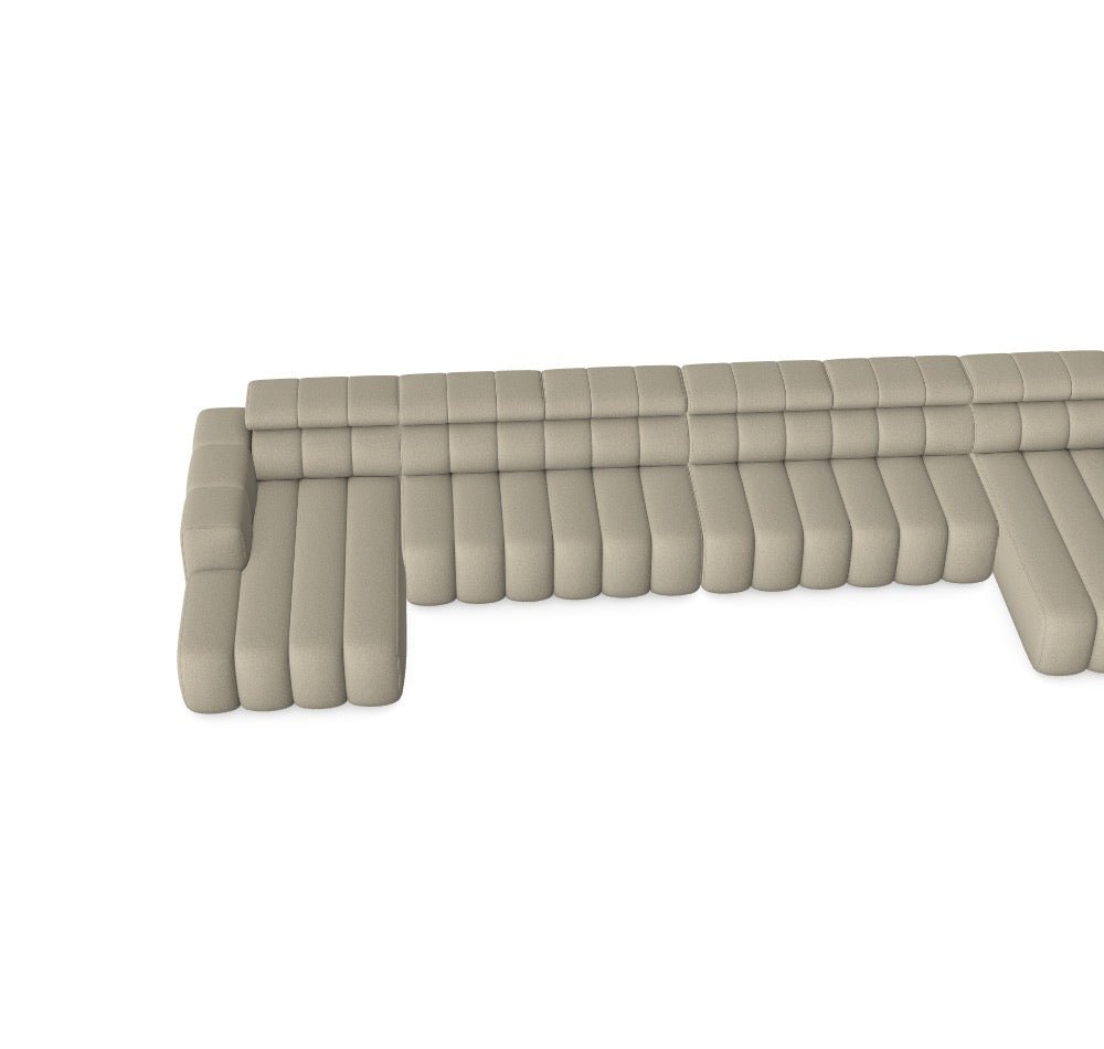 Luxusbetten24 Modulares Sofa Zürich Elektrisch Wool 28