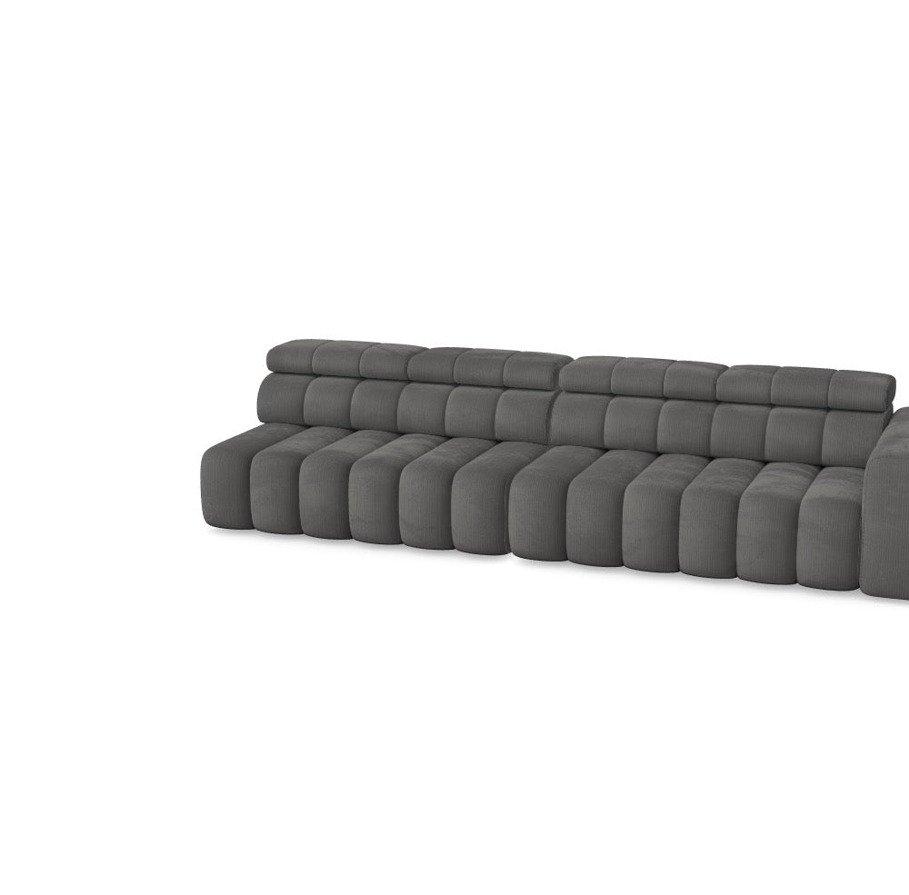 Luxusbetten24 M_FO7HM1B Modulares Sofa Zürich Elektrisch Komfort Premium