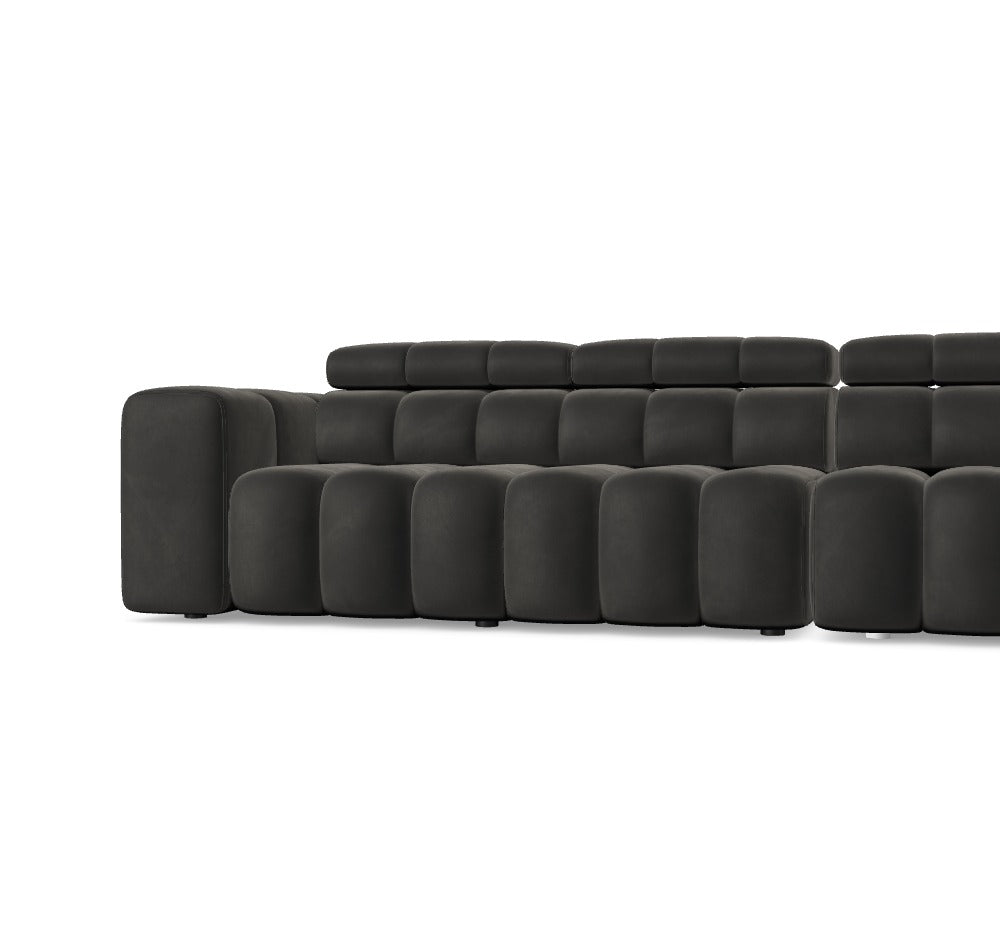 Luxusbetten24 Modulares Sofa Zürich – Monolith 92 Elektrisch Endmodul