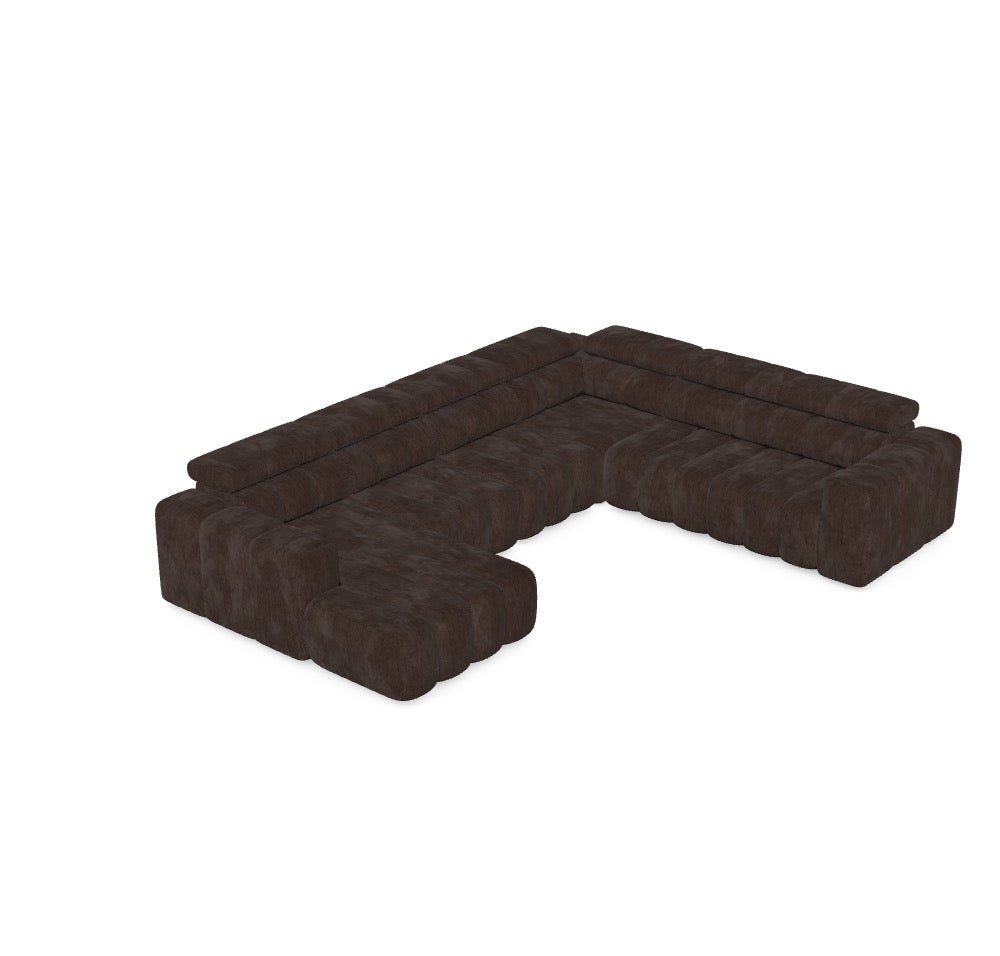 Luxusbetten24 Modulares Sofa Zürich Modularer 3‑Sitzer mit TIA‑57 Bezug