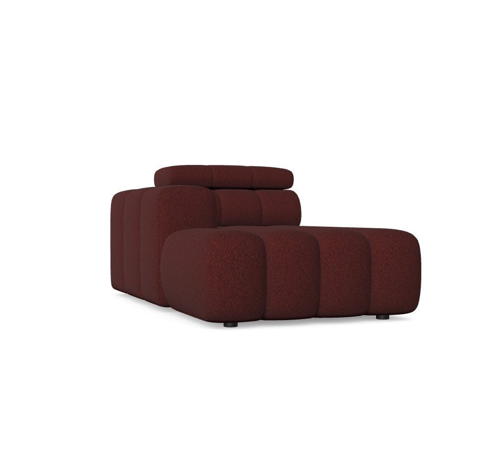 Luxusbetten24 Modulares Sofa Zürich Ottomane Links Brick 15