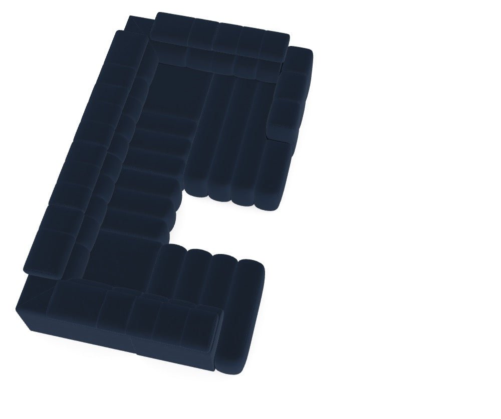 Luxusbetten24 Modulares Sofa Zürich – Magic Velvet 2204 Konfiguration