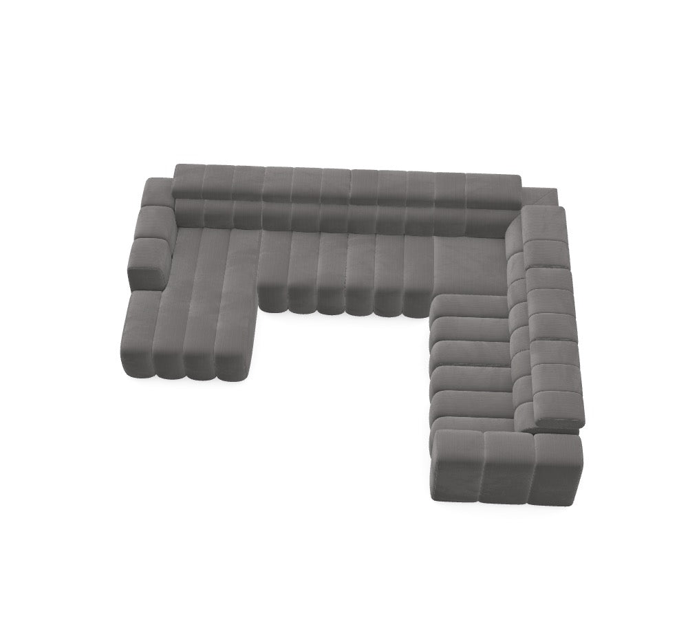 Luxusbetten24 Modulares Sofa Zürich Premium Design Anpassbare Konfiguration