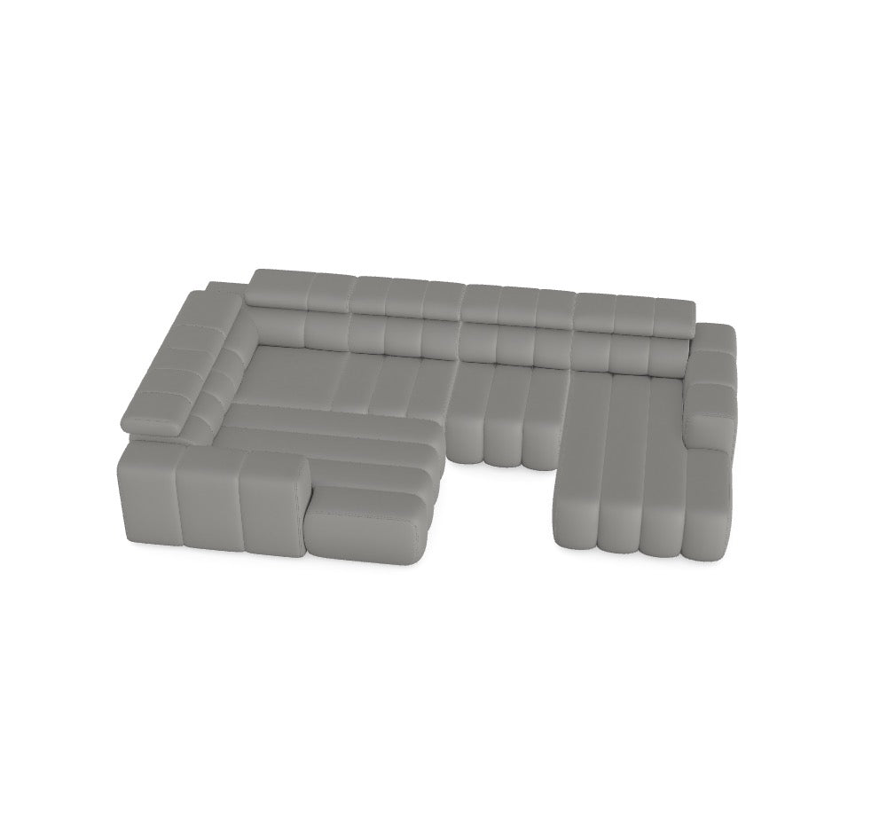 Luxusbetten24 Zürich Modulsofa – Magic Velvet 2217, Flexibel Konfigurierbar