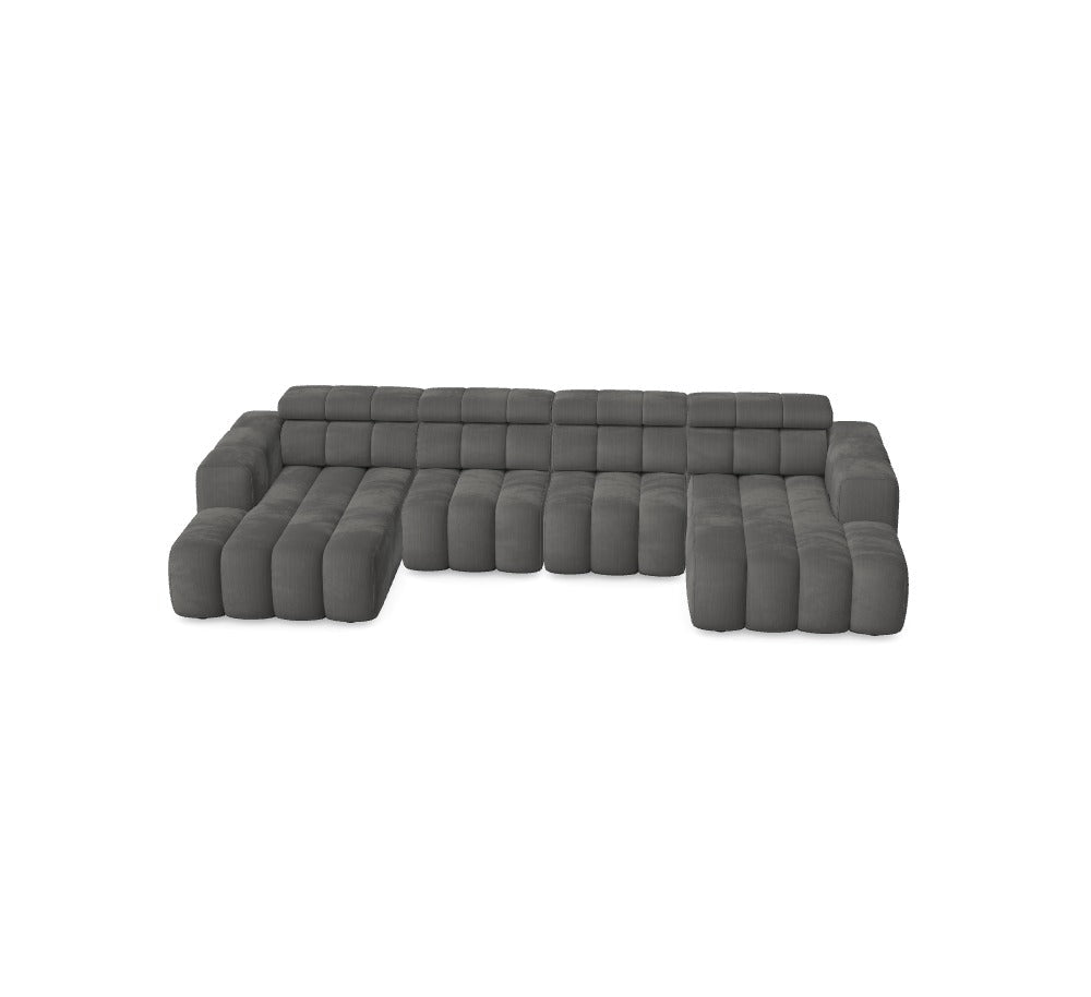 Luxusbetten24 Zürich Modulares Sofa mit Anafi 2 Bezug