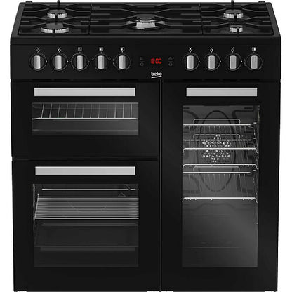 Beko PS235315DB Negra 90 cm 5 Quemadores 3 Hornos