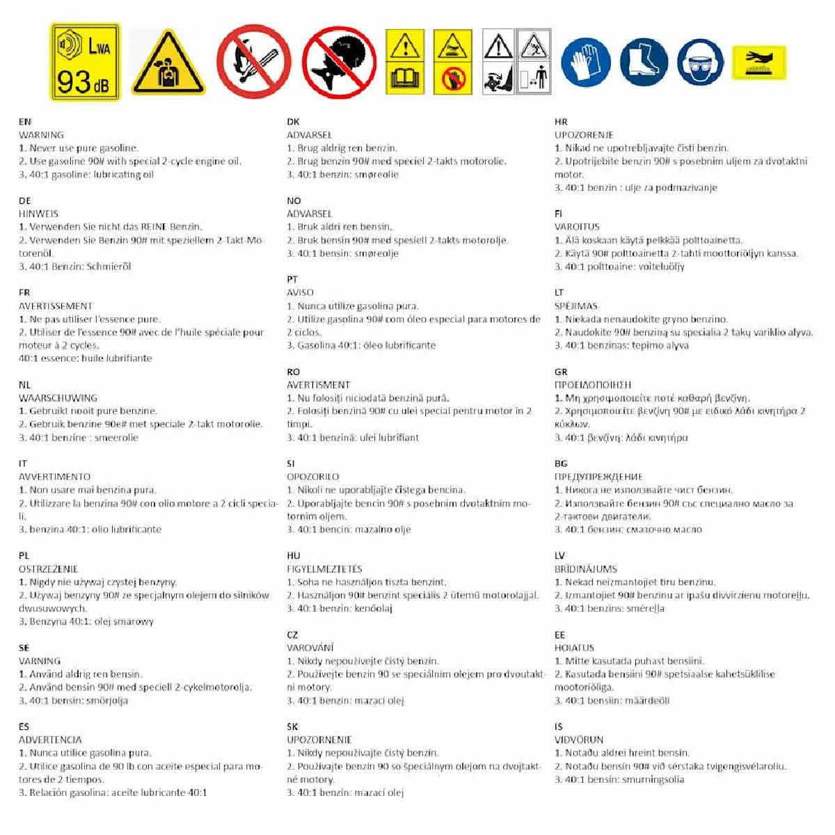 Motobineuse Thermique Vidaxl 52CC MKR00002855874
