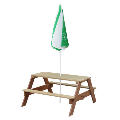 Axi House AXI Enfants Parasol Verde y Blanco para Niños
