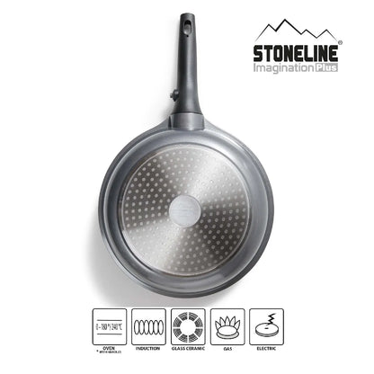 Lot de Poêles SMART Poignées Amovibles Stoneline Noir MKR00013774044