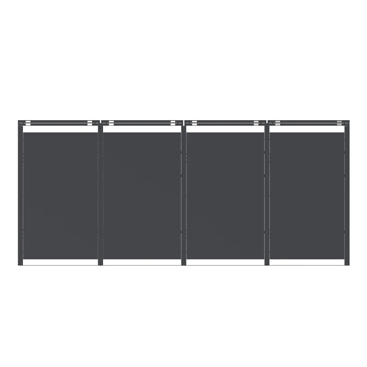 Axi House Cubo de Basura Galvanizado 132x80x116 cm 240 L