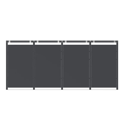 Axi House Cubo de Basura Galvanizado 132x80x116 cm 240 L