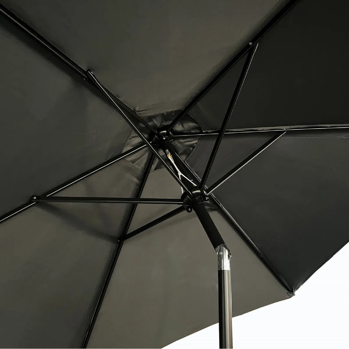 Akord Parasol de Jardín Desplazado Gris 270 cm