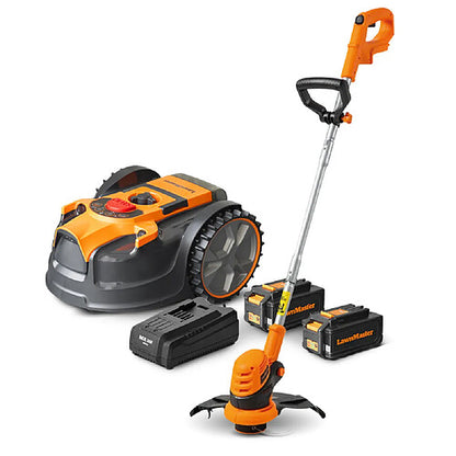 Lawnmaster Robot Cortacésped 24V con Recortador de Bordes