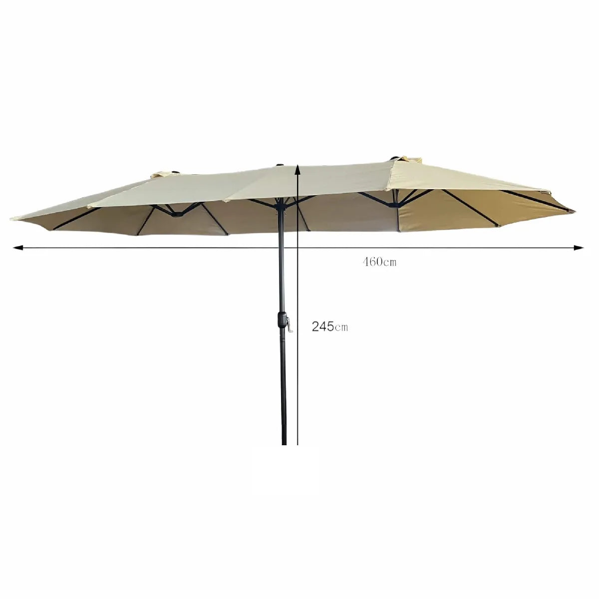 Akord Parasol de Jardín Desplazado Beige