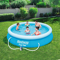 Bestway Fast Set Piscina Autoportante 457 × 84 cm con Filtro de Cartucho