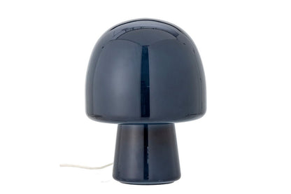 Tischlampe Nysa Moderne Glasleuchte Pilzform Blau Wohnzimmer Dekor