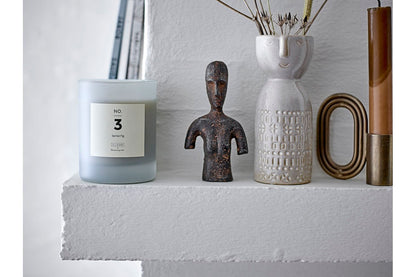 Luxusbetten24 Vase Yara - Weiß, aus Steingut, Handgefertigt, Dekorativ