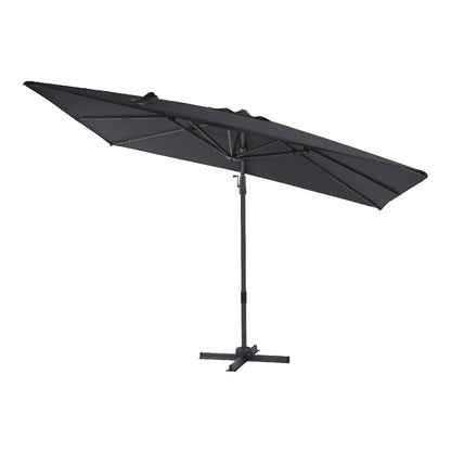 Axi House Milad Parasol Desplazable 200x300 cm Gris Anthracite
