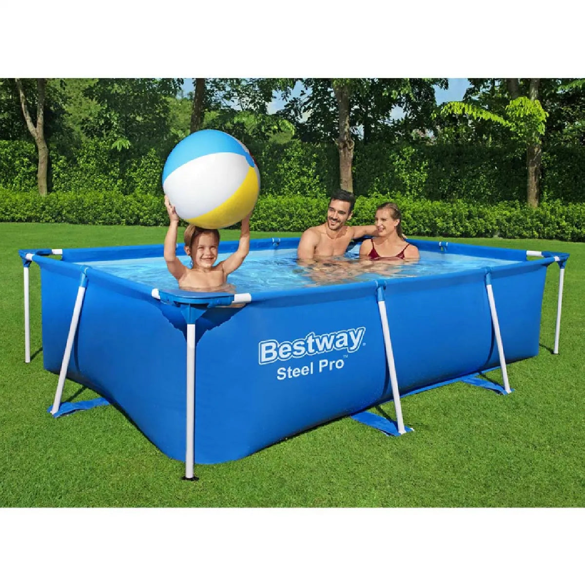 Bestway Steel Pro Piscina Tubular PVC Duraplus 259x170x61 cm