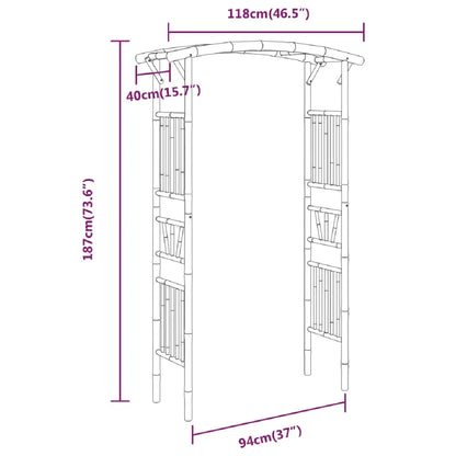 Arche Jardin Bambou vidaXL MKR00014931023