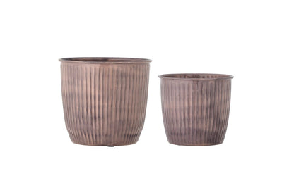 Luxusbetten24 Blumentopf Set Rostirost – Rosa Lackierung, Innenraum, Dekorativ