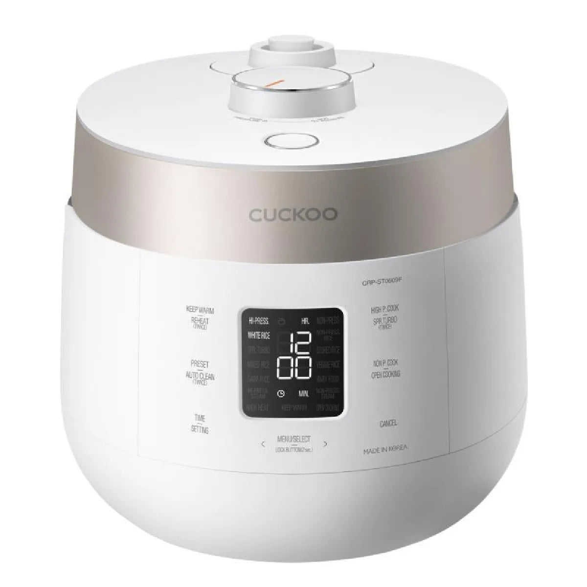 Cuckoo Rice Stove Steam Cooker 1,08L Blanco Presión Dual