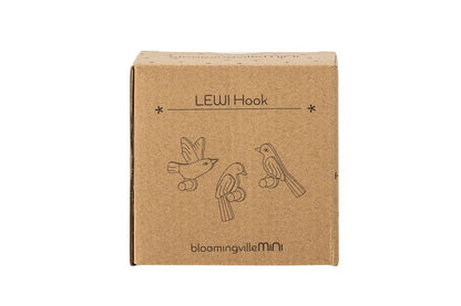Kinder-Garderobe Avi - Vogelhaken aus Holz 3er-Set