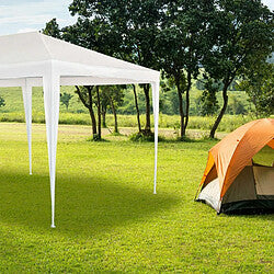 Aktive Pergola Desmontable Blanco 6x3m Techo Retráctil Exterior