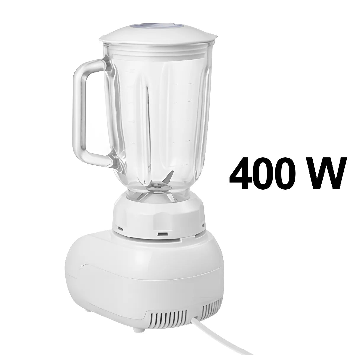 Avizar Blender 400W 1,5L Diseño Compacto Mezcla Rápida Blanco