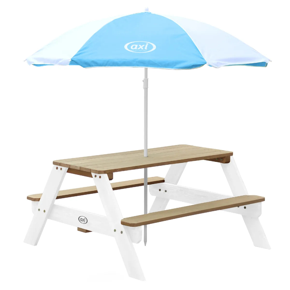 Axi House AXI Parasol Infantil Ø125 cm Azul y Blanco