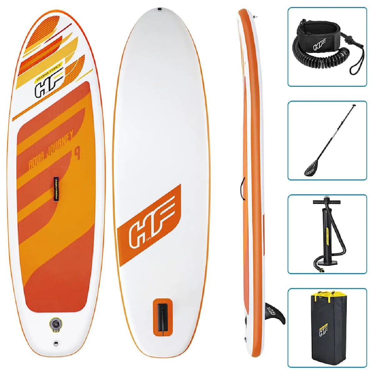 Bestway Aqua Journey Tabla Paddle Surf Inflable 274x76x12 Naranja