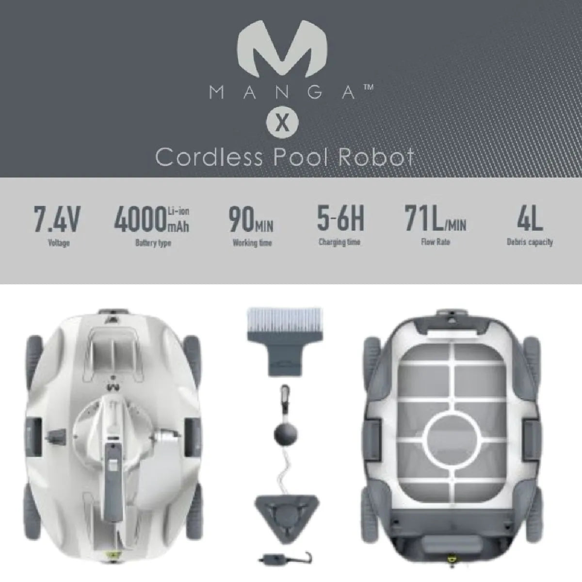 Bestway Robot Limpieza Piscina Kokido Manga X 90 min