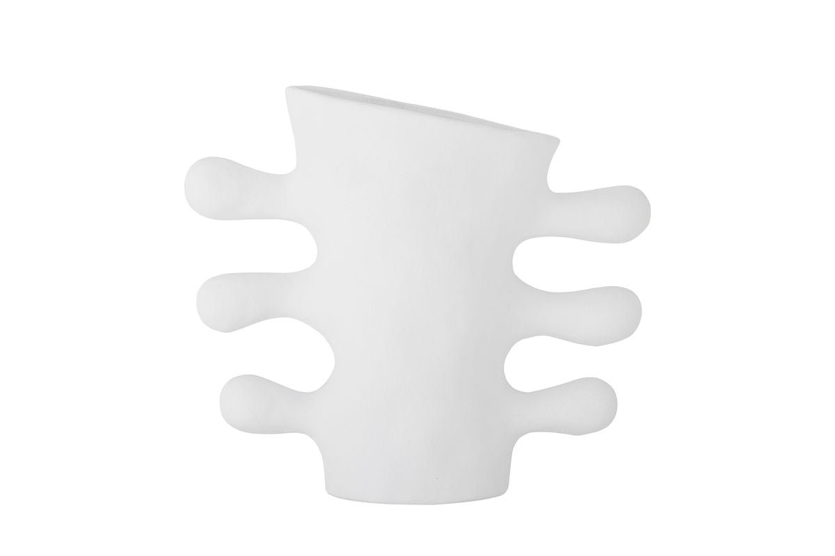 Vase Alvina – Weißes Steingut