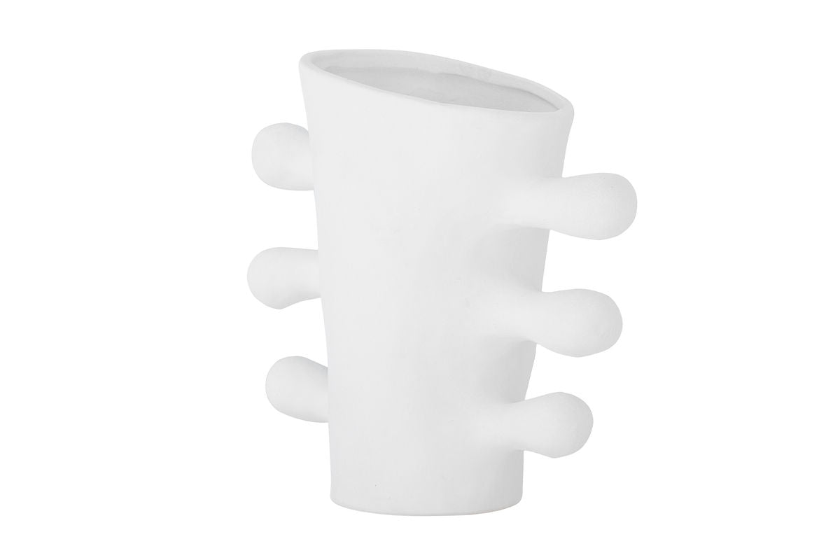 Vase Alvina – Weißes Steingut