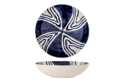 Luxusbetten24 Sara Schale Handbemalt Blau