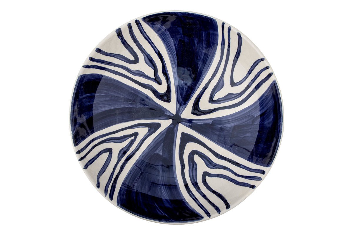 Luxusbetten24 Sara Schale Handbemalt Blau