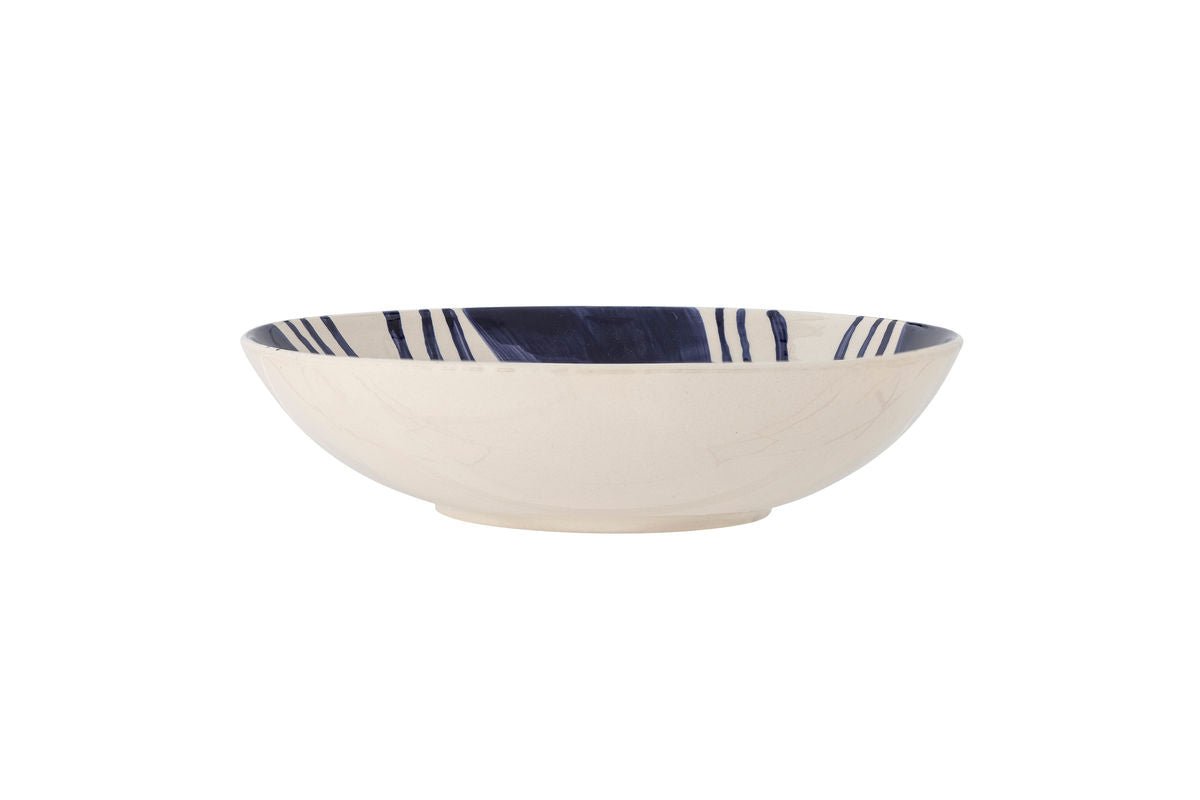 Luxusbetten24 Sara Schale Handbemalt Blau