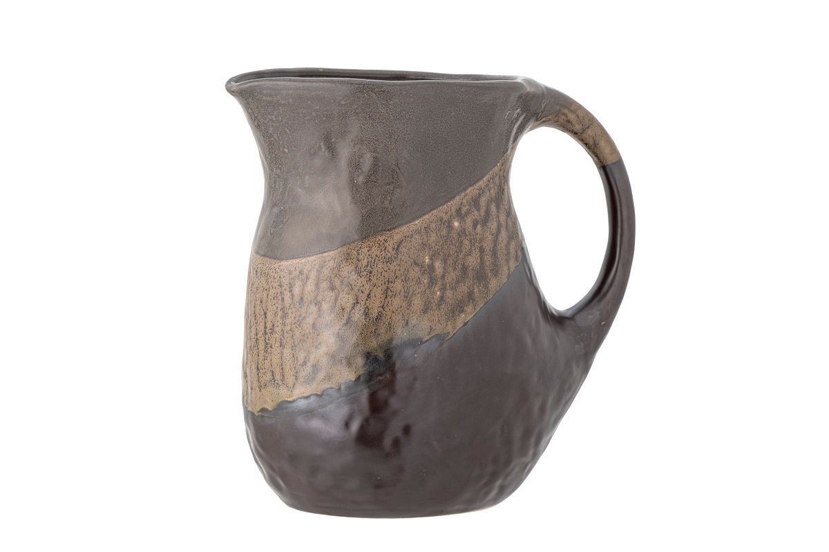 Krug Mella – Steingut mit Retro-Glasur in Braun