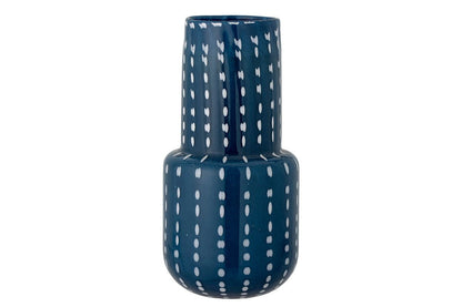 Elvion Vase Blaues Glas Dekorativ Elegant Wohnzimmer, Blau