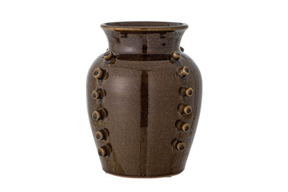 Orvella Terrakotta Handgefertigte Dekorative Vase Braun Wohnzimmer