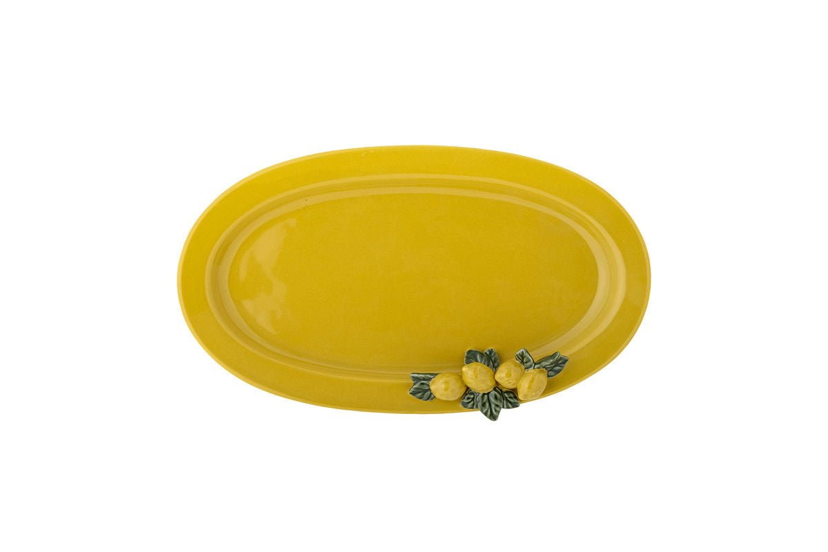 Luxusbetten24 Noiranne Servierplatte Aus Steingut Gelb