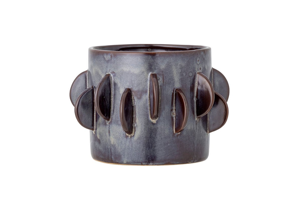 Luxusbetten24 Blumentopf Fairyl – Steingut, Elegantes Schönes Wohnaccessoire, Lila