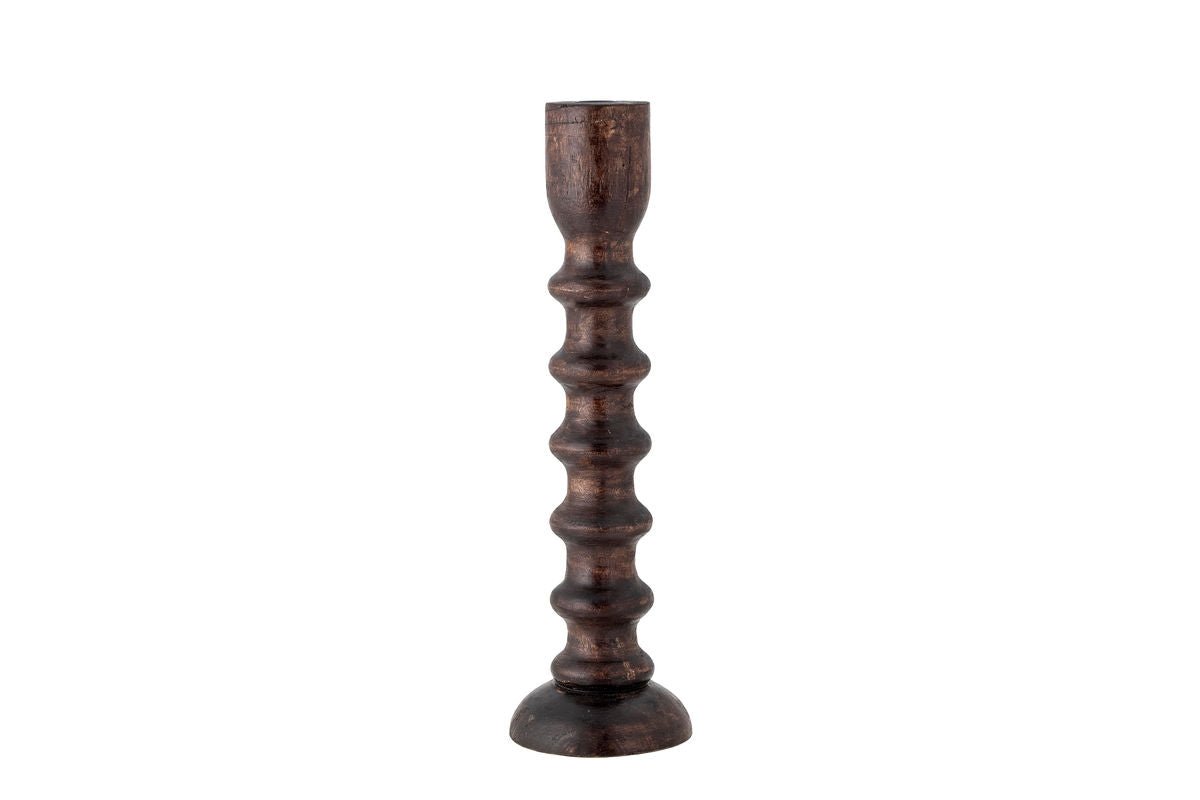 Luxusbetten24 Kerzenhalter Nerik Mango-Holz Braun