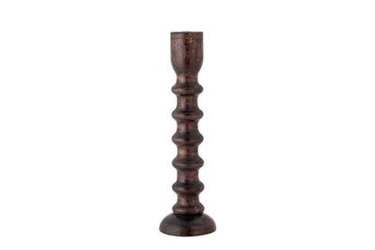 Luxusbetten24 Kerzenhalter Nerik Mango-Holz Braun