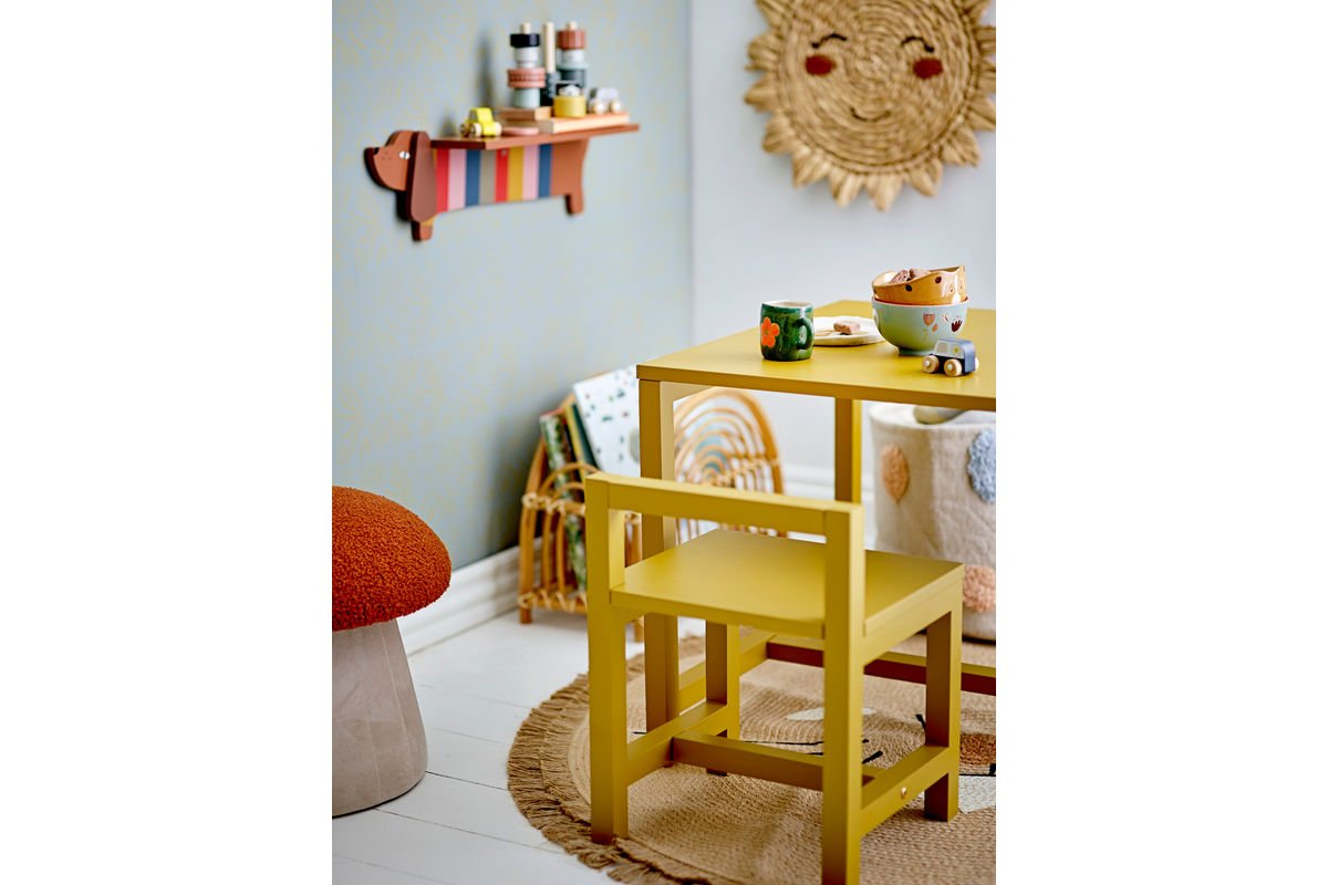 Kinderhocker Raika – Pilzform Aus Weichem Stoff In Rot