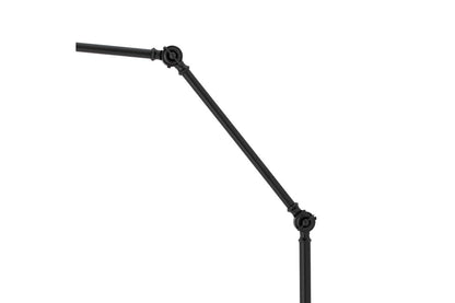 Luxusbetten24 Riven Stehlampe Schwarz Mit Messingdetails Modernes Design