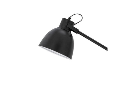Luxusbetten24 Riven Stehlampe Schwarz Mit Messingdetails Modernes Design